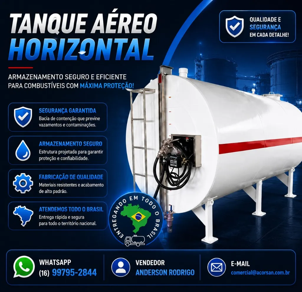 Quanto custa instalar um tanque aéreo